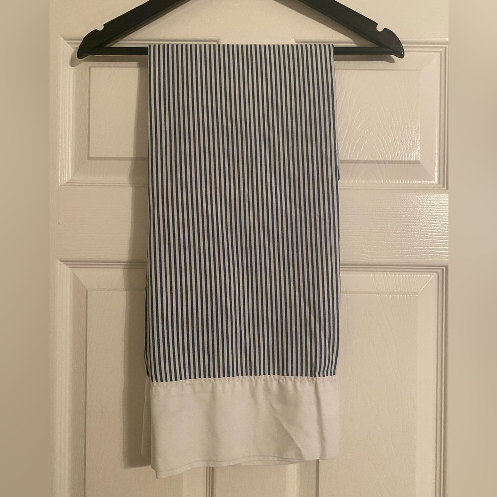 Westpoint Stevens Striped Blue and White Pillow Cases. Set of 2. USA.
